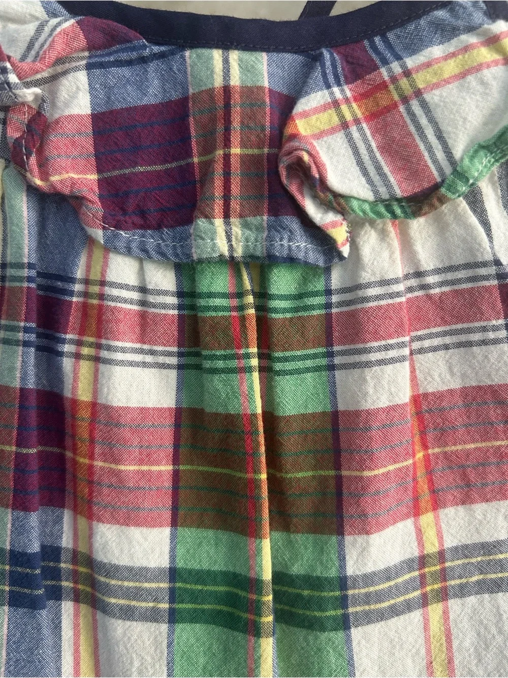 Ralph Lauren Plaid Romper Keyhole back